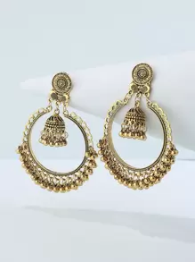 EMERY ROSE 1pair Women's Earrings For Daily Wear - Yellow Gold - View 2