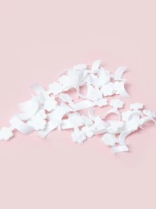 100pcs French Nail Art Form Fringe Guides Sticker - White - View 4