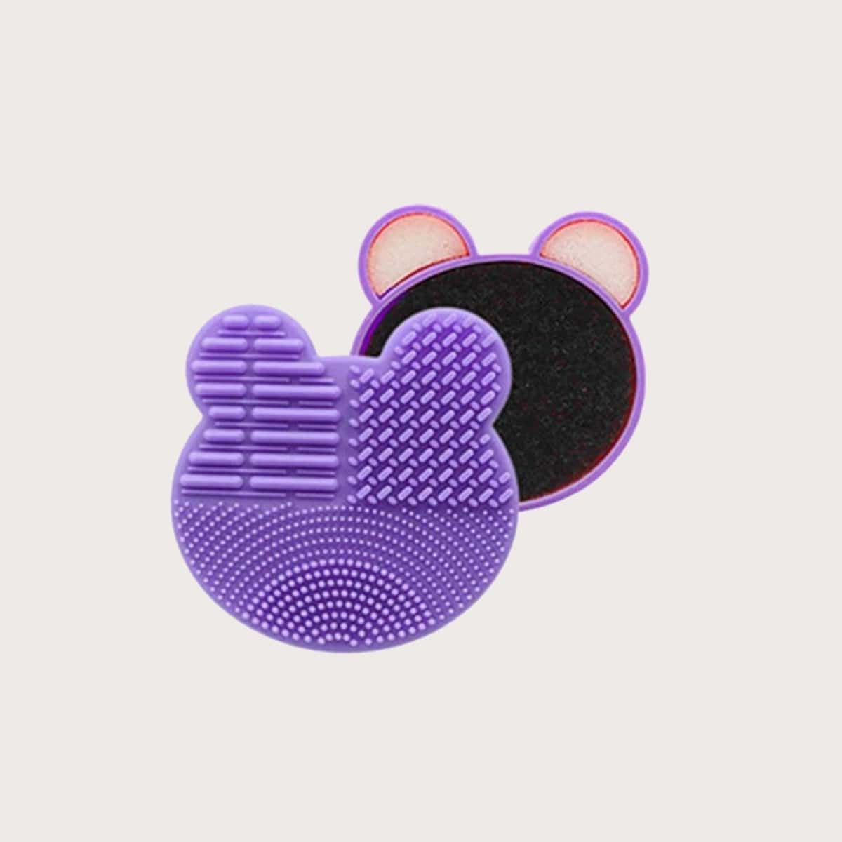 

1pc Makeup Brush Cleaning Box, Purple