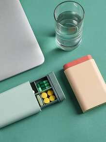 Hộp lưu trữ thuốc viên ngẫu nhiên 1pc - Nhiều màu - Xem 3