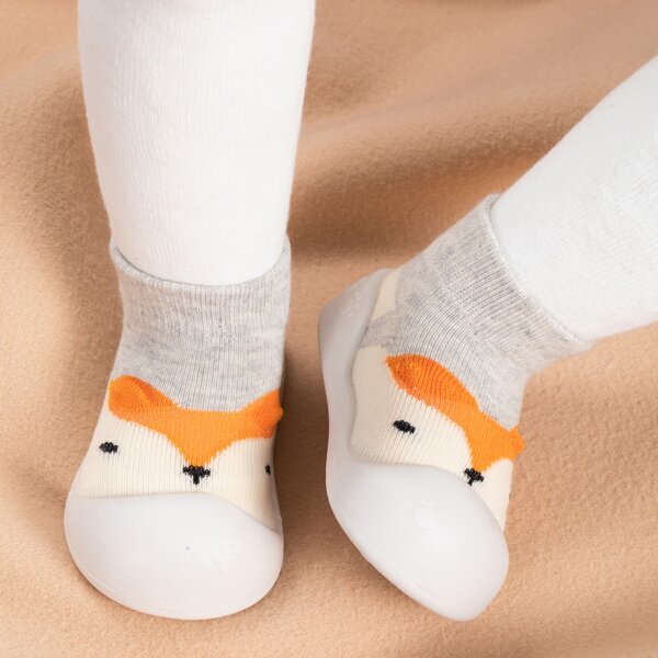 

Baby Boy Cartoon Graphic Sock Sneakers, Grey