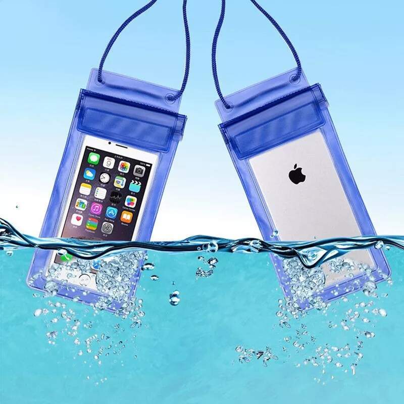 

1pc Clear Phone Waterproof Bag, Multicolor