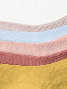 5 Pares De Calcetines Simples De Corte Tobillero - Multicolor - Ver 4