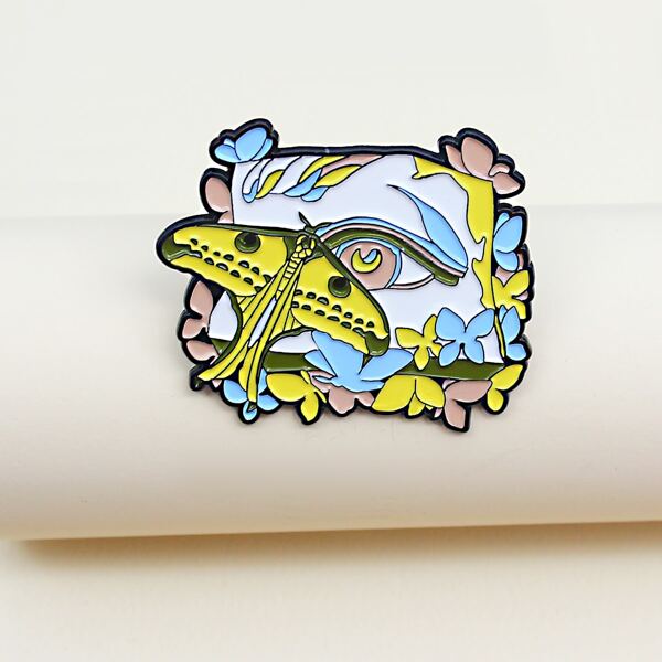 

Butterfly Detail Cartoon Brooch, Multicolor