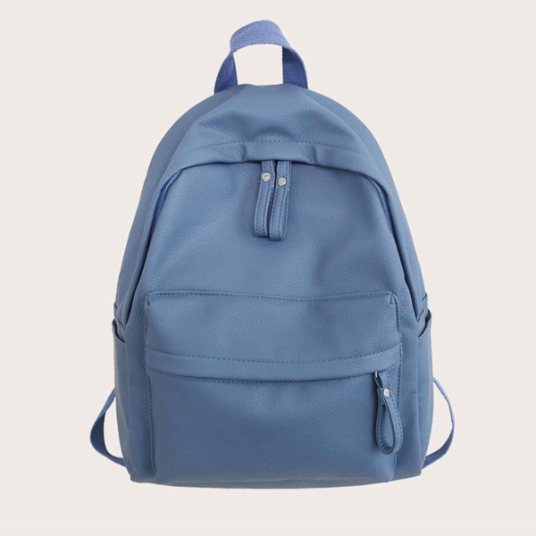 

Minimalist Pocket Front Backpack, Blue