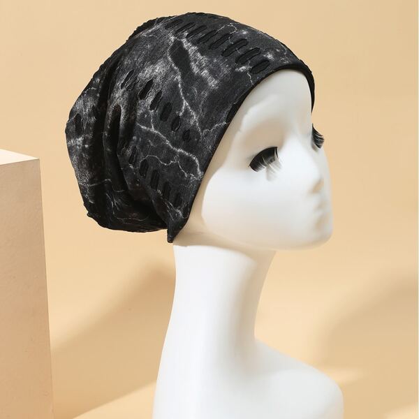 

1pc Slouchy Beanie, Black
