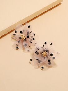 Hoa tai thiết kế dạng lưới - Nhiều màu - Xem 2