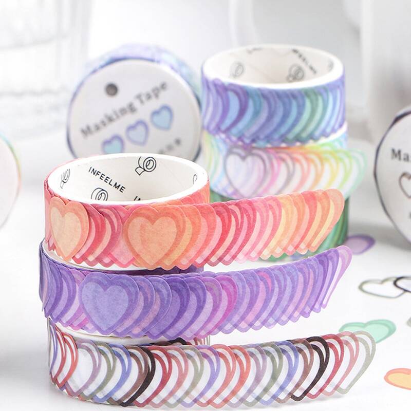 

1roll Random Heart Sticker, Multicolor