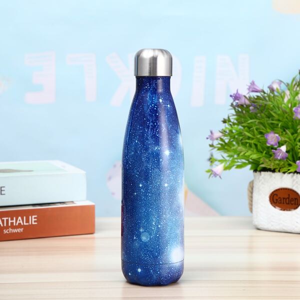 

Galaxy Print Travel Mug, Blue