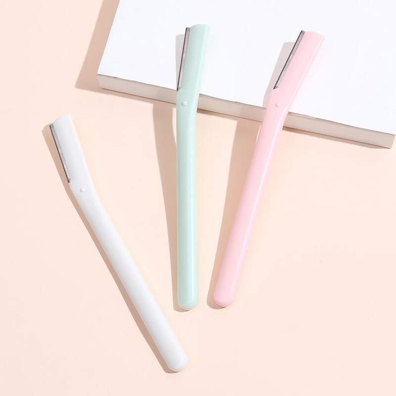 

3pcs Eyebrow Trimming Knife, Multicolor