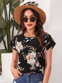 SHEIN LUNE Áo sơ mi Hoa Boho - Nhiều màu - Xem 1