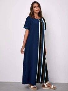Mulvari فساتين عربية الخط كاجوال