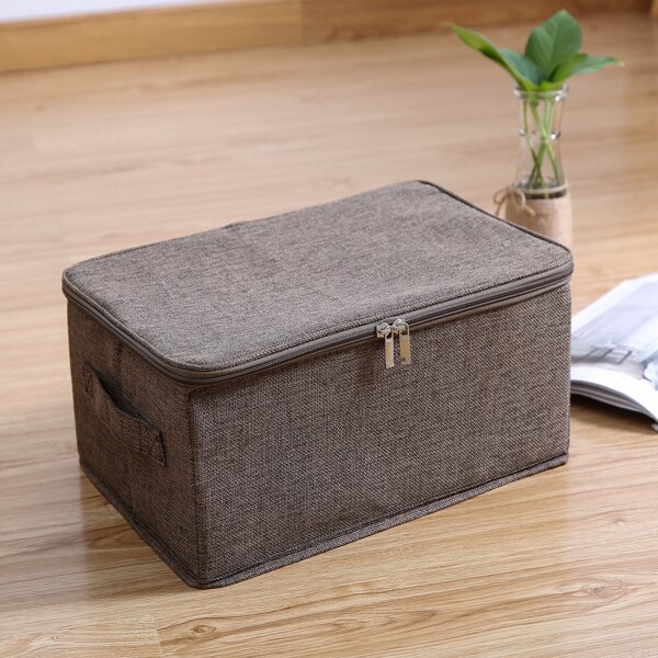 

1pc Clothing Storage Box, Coffee brown