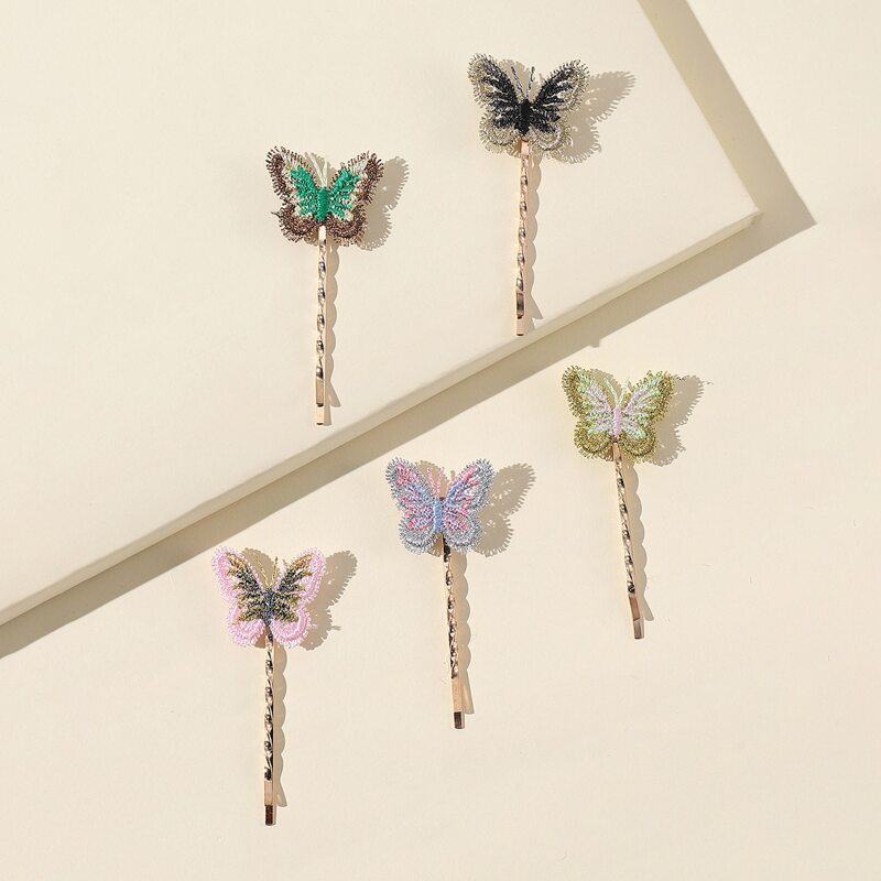 

5pcs Butterfly Hair Clip, Multicolor