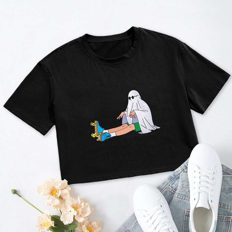 

Figure Graphic Crop Tee, Black
