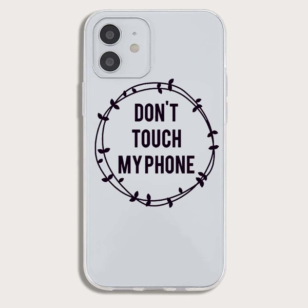 

Letter Graphic Clear Phone Case