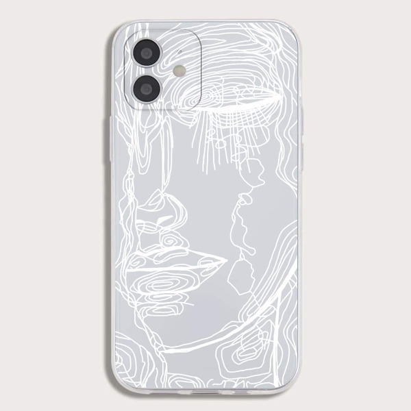 

Line Art Phone Case, Clear