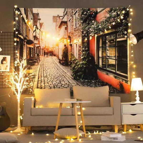 

Street Print Tapestry, Multicolor