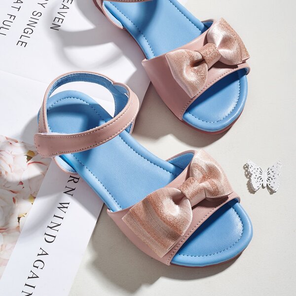

Toddler Girls Bow Decor Sandals, Pink