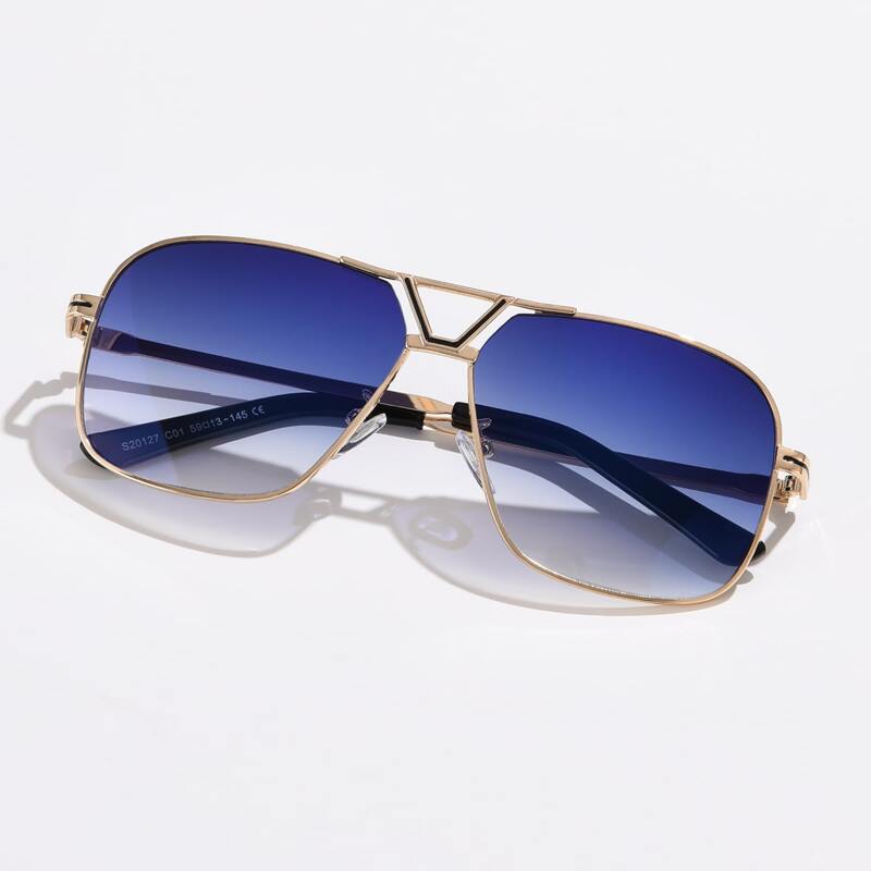 

Top Bar Square Frame Sunglasses