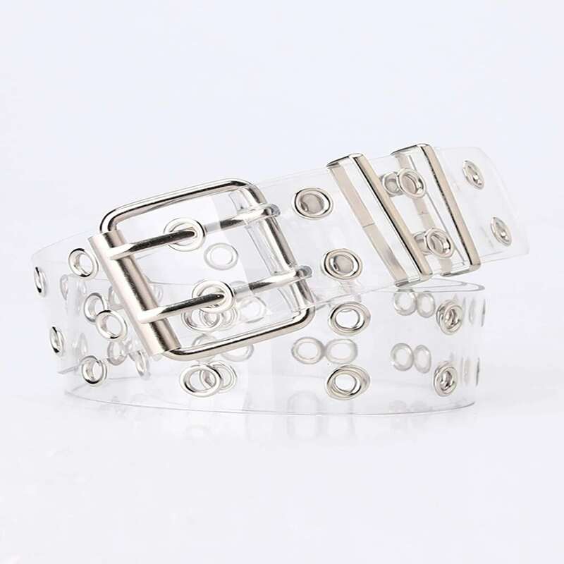 

Eyelet Decor Clear Belt