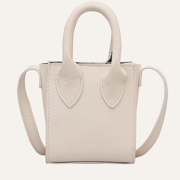 

Mini Satchel Bag, Beige