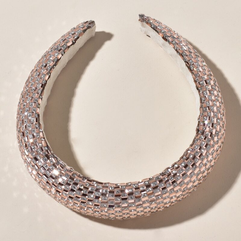

Rhinestone Decor Wide Headband, Multicolor