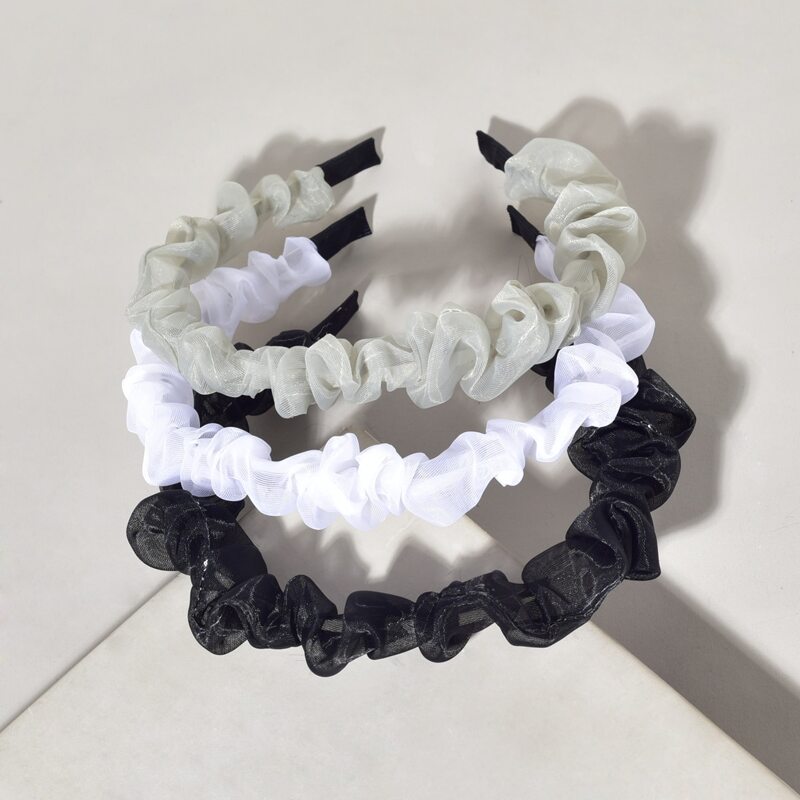 

3pcs Solid Headband, Multicolor