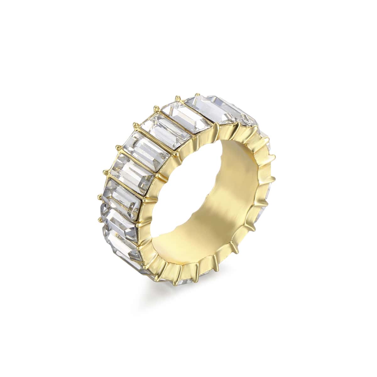 

Gemstone Decor Ring, White