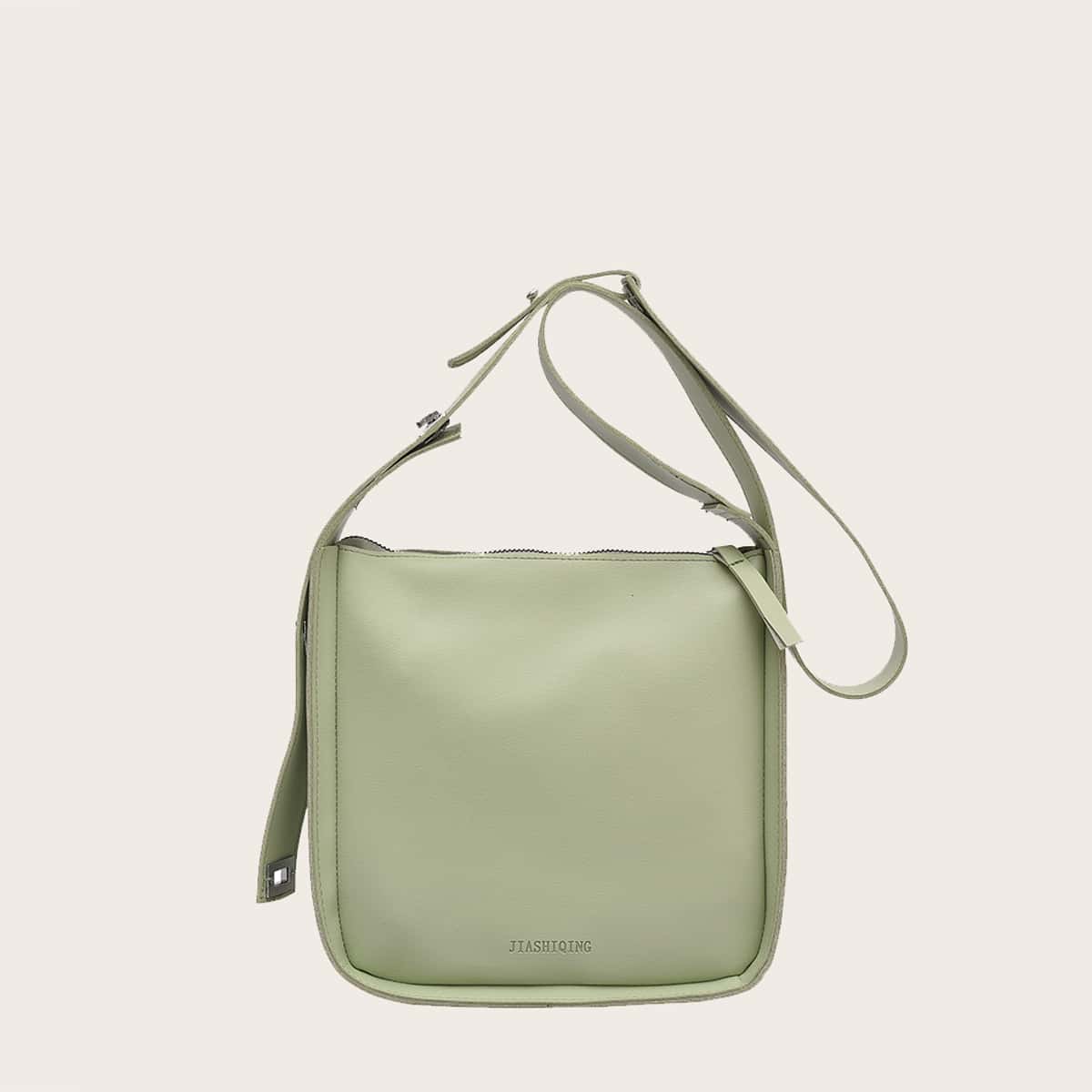 

Solid Crossbody Bag, Green