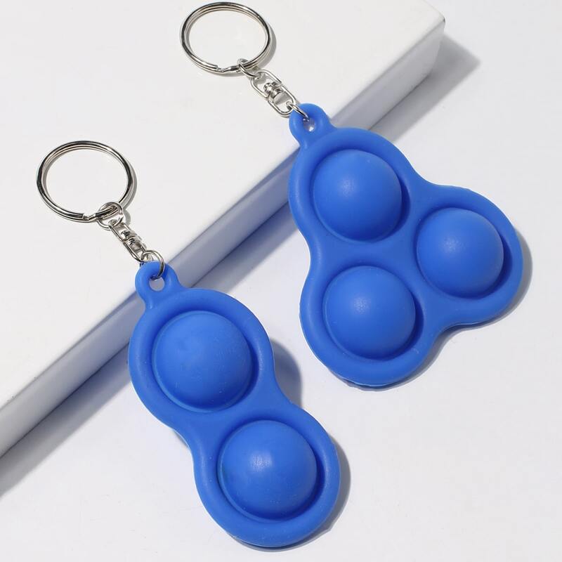 

2pcs Stress Relief Keychain, Blue