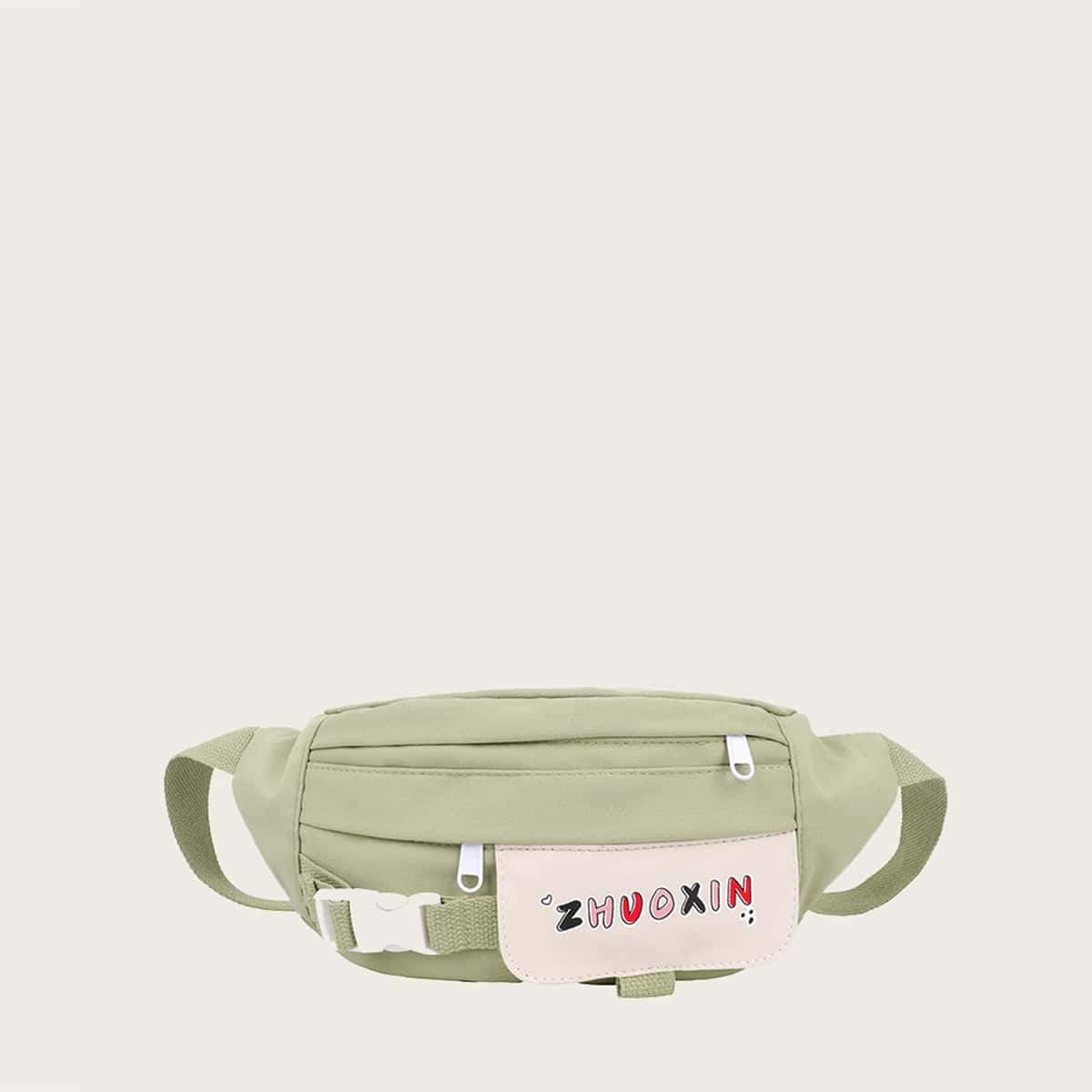 

Letter Graphic Fanny Pack, Green