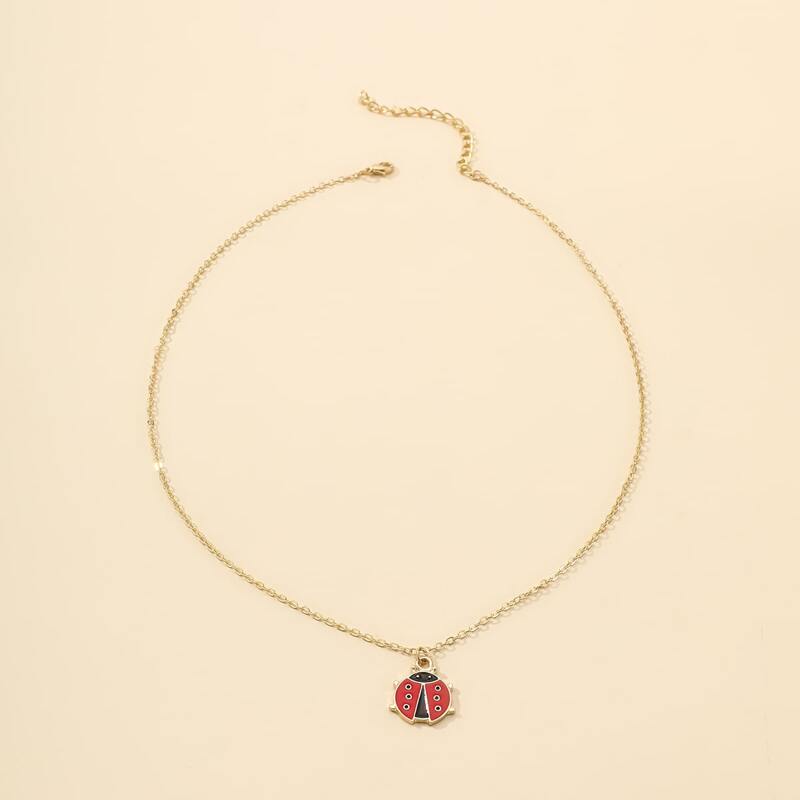 

Ladybug Pendant Necklace, Gold