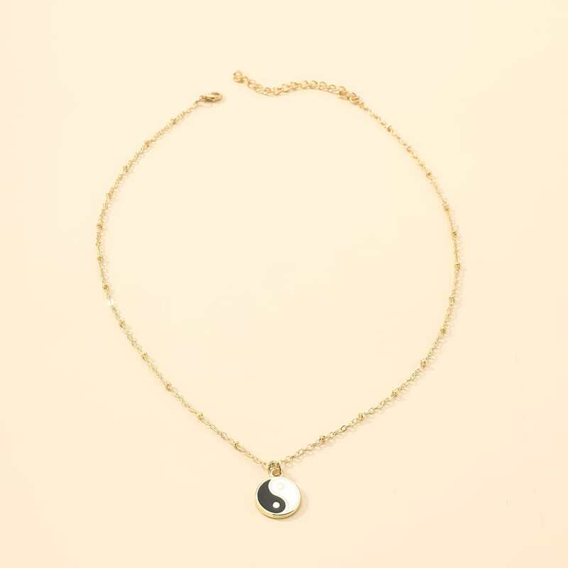 

Yin & Yang Pendant Necklace, Multicolor