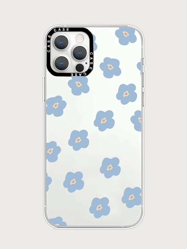花柄透明スマホケース