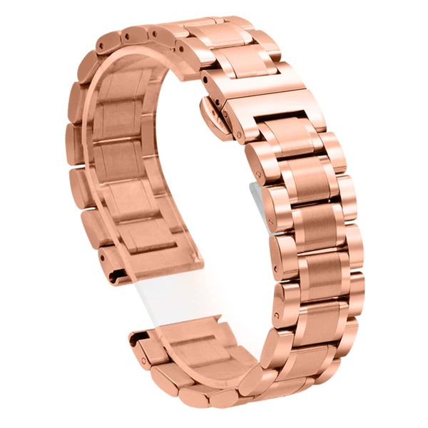 

10pcs 20MM Width Stainless Steel Watchband & Tool Set, Rose gold