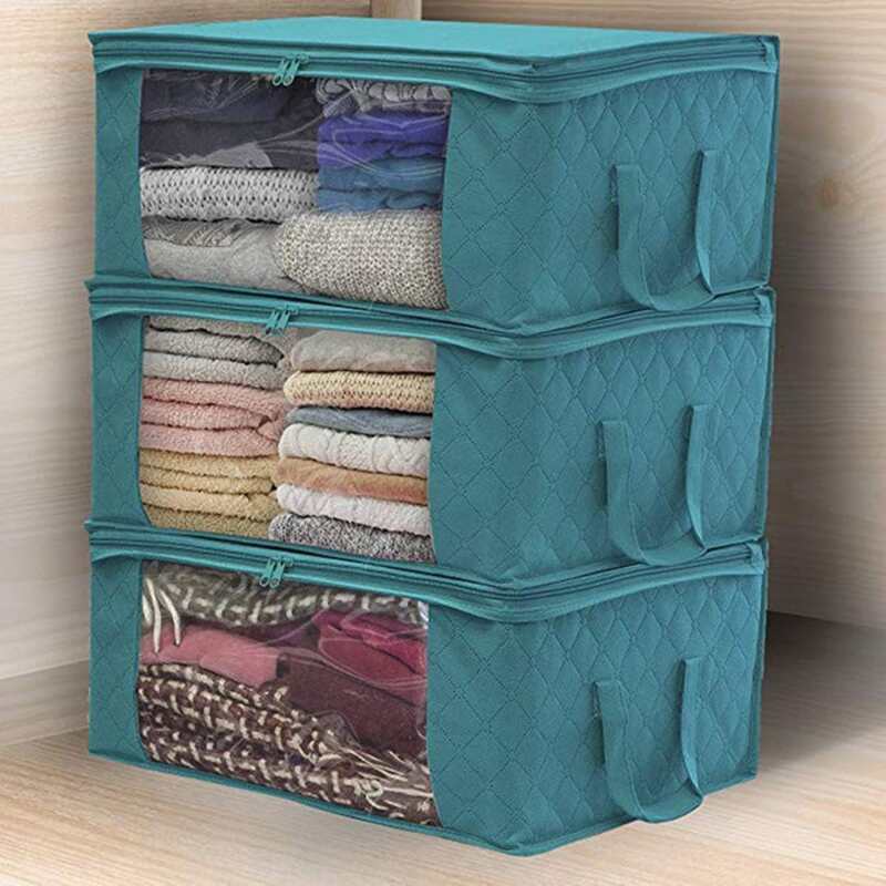 

1pc Clothes Storage Bag, Blue