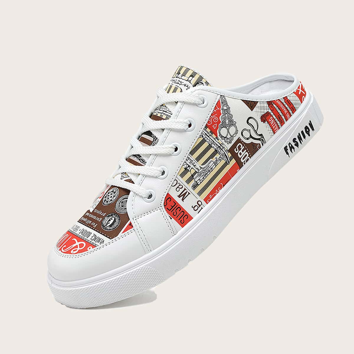

Guys Graphic Skate Shoes, Red