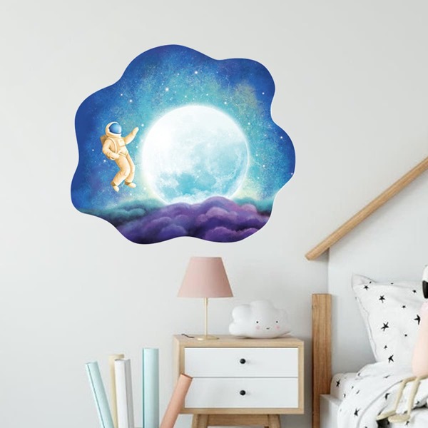 

Astronaut Print Kids Wall Sticker, Multicolor