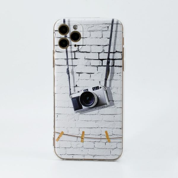 

Camera Pattern Phone Case, Black and white