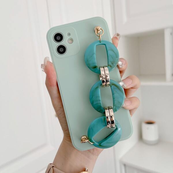 

Hand Strap Phone Case, Mint green