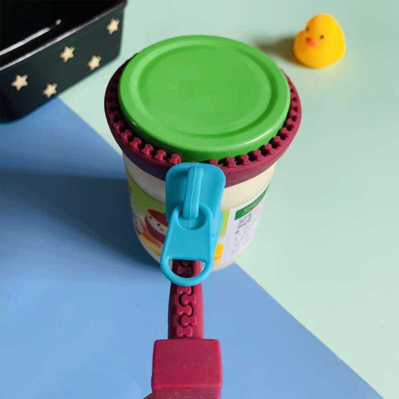 

1pc Zip Design Bottle Opener, Purple