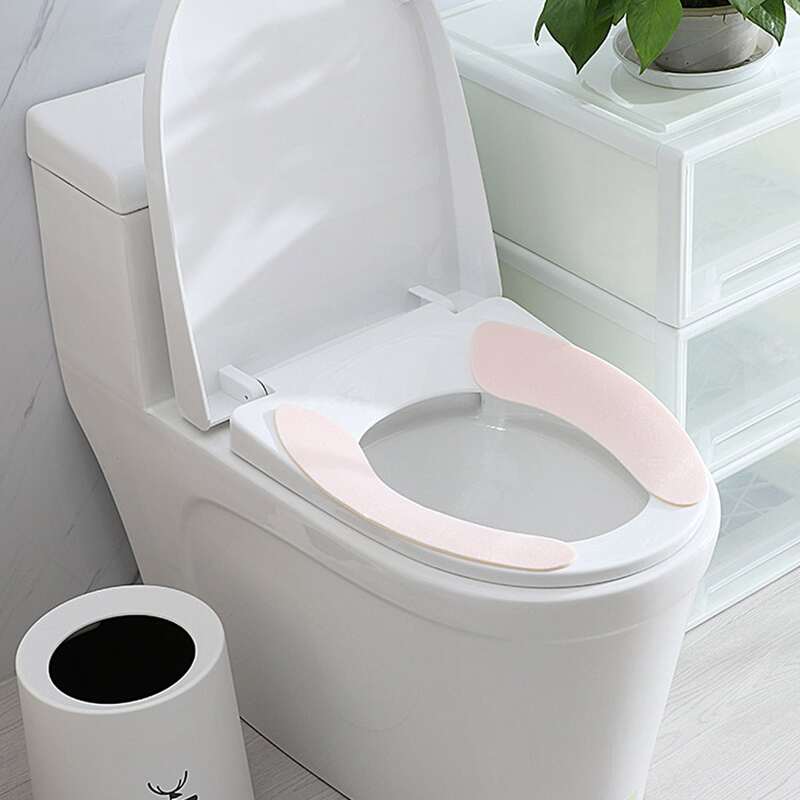 

1pc Toilet Seat Sticky Cushion, Multicolor