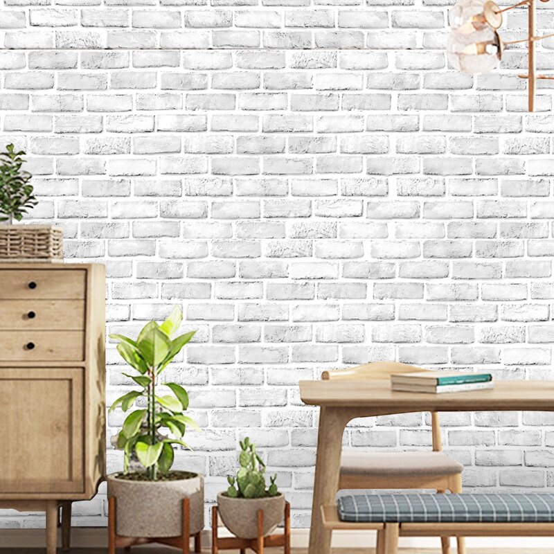 

Bricks Pattern Wall Sticker, Multicolor