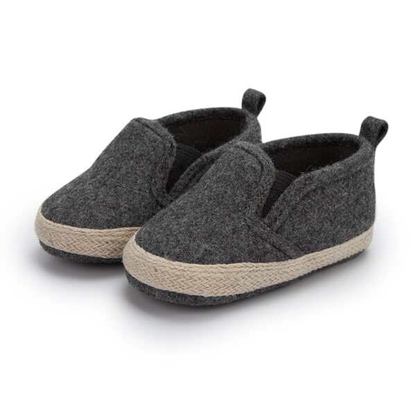 

Baby Boys Minimalist Slip-On Flats, Dark grey