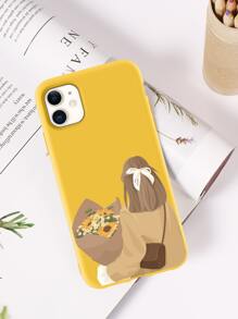 Summer Girl Pattern Phone Case - Yellow - View 2