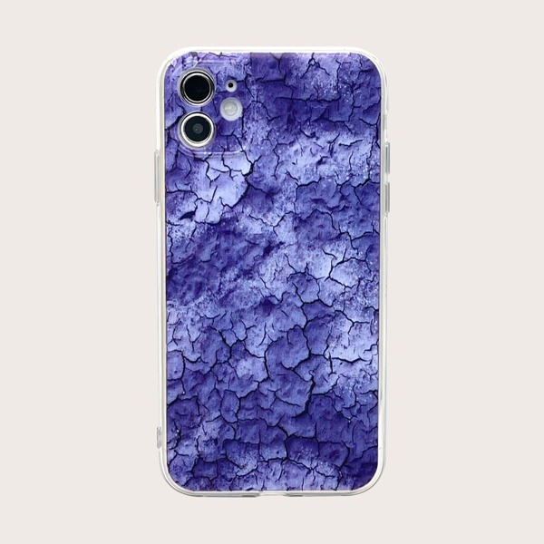 

Dry Cracked Soil Phone Case, Purple