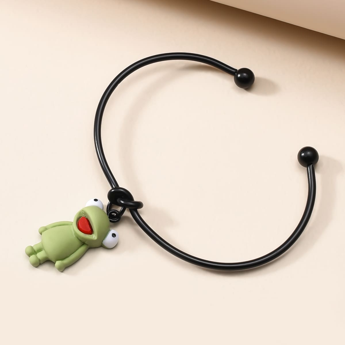 

Cartoon Frog Cuff Bangle, Multicolor