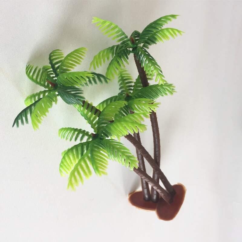 

10pcs Artificial Coconut Tree, Green