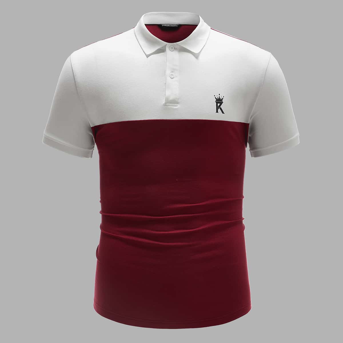 

Guys Letter Graphic Colorblock Polo Shirt, Multicolor